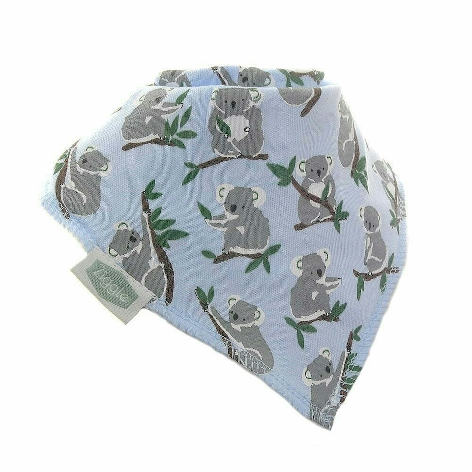 image 1 of Ziggle Bandana Dribble Bibs Cuddly Blues Pack of 4 | Blue | One Size | 4