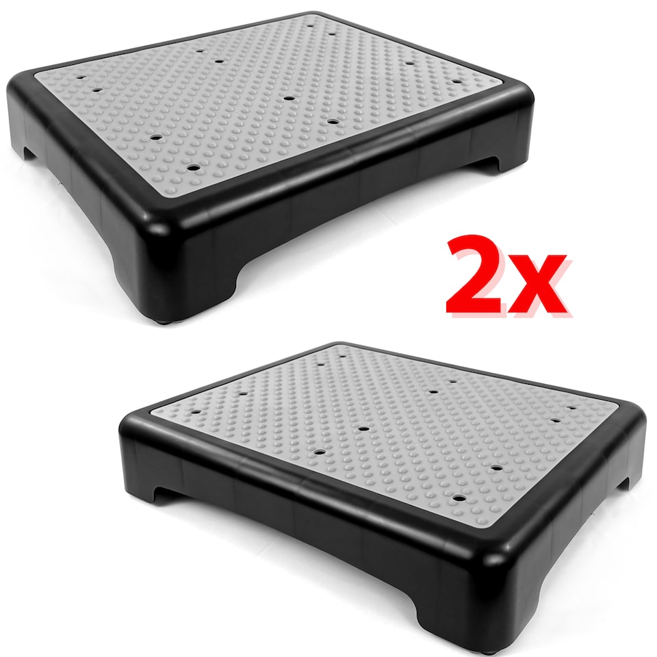 2X Elderly Disability Door Walking Anti Slip Half Step Stool Outdoor Mobility Aid
