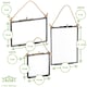 image 7 of Nicola Spring Hanging Metal Photo Frames Gallery Set - 5 Sizes - Black | Black | Black | One Size