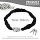 image 2 of 3 Key Motorcycle Heavy-Duty Padlock with Chain - 38mm x 1m