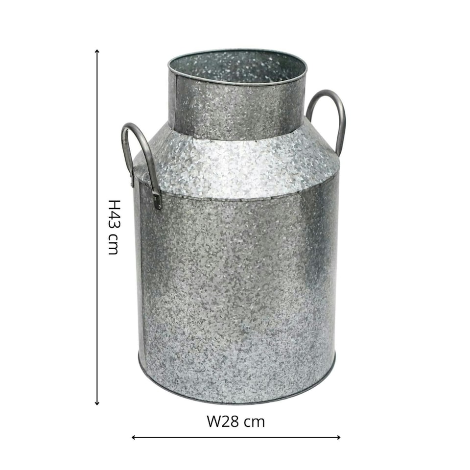 image 1 of Galvanised Milk Churn