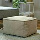 image 3 of icon Amara Chenille Bean Bag Pouffe Natural Cream