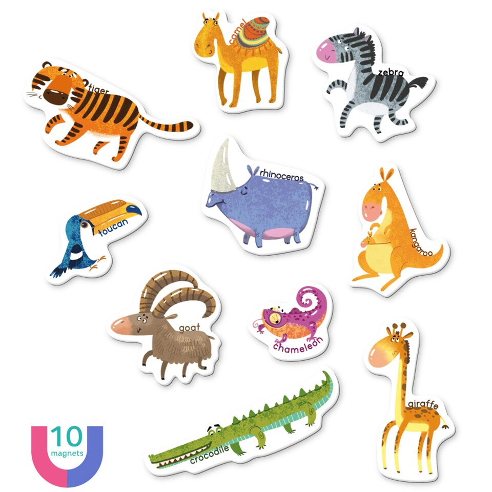 image 1 of Dodo Magnetic Animals 10 Pieces
