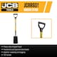 image 2 of JCB Professional Garden Border Spade, Carbon Steel Blade, Heavy-duty Contractor Tool JCBBS01