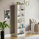 image 2 of Vida Designs Cambridge 5 Tier Extra Large Bookcase Display Storage, White