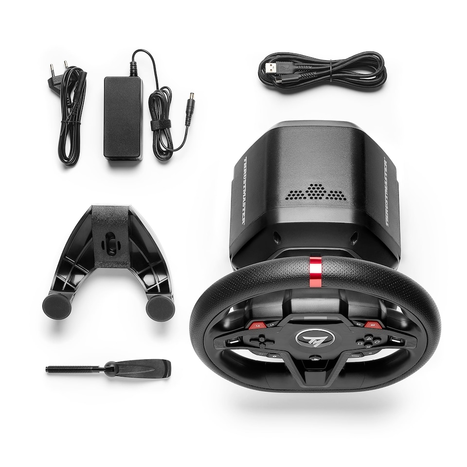 image 1 of T248R Force Feedback Racing Wheel & Pedal Set - PS5 & PC [PlayStation 5]