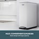 image 2 of Cooks Professional Slimline Dual Recycle Pedal Bin 50L - 2 Compartments & Soft Close Lid | White