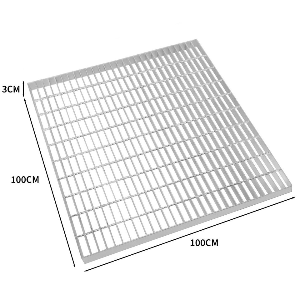 image 1 of Galvanised Grating - 1000mm x 1000mm Silver