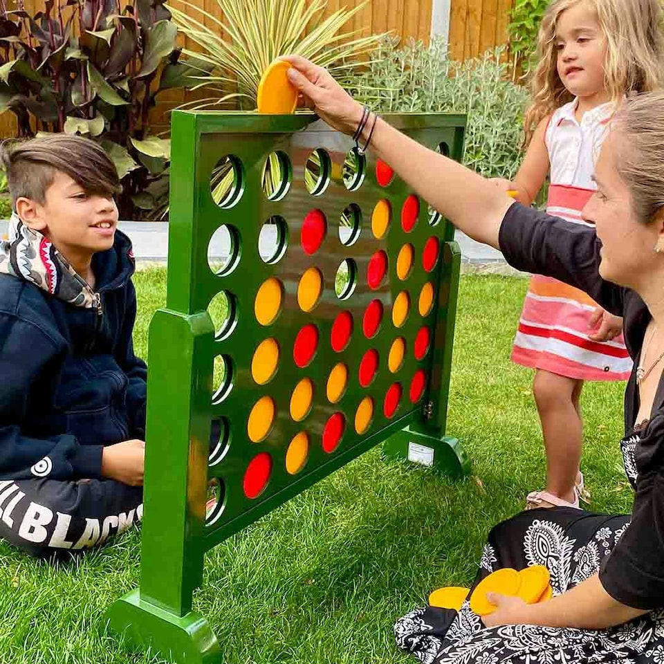 image 1 of Jumbo 4 Connect Four Game - Indoor & Outdoor