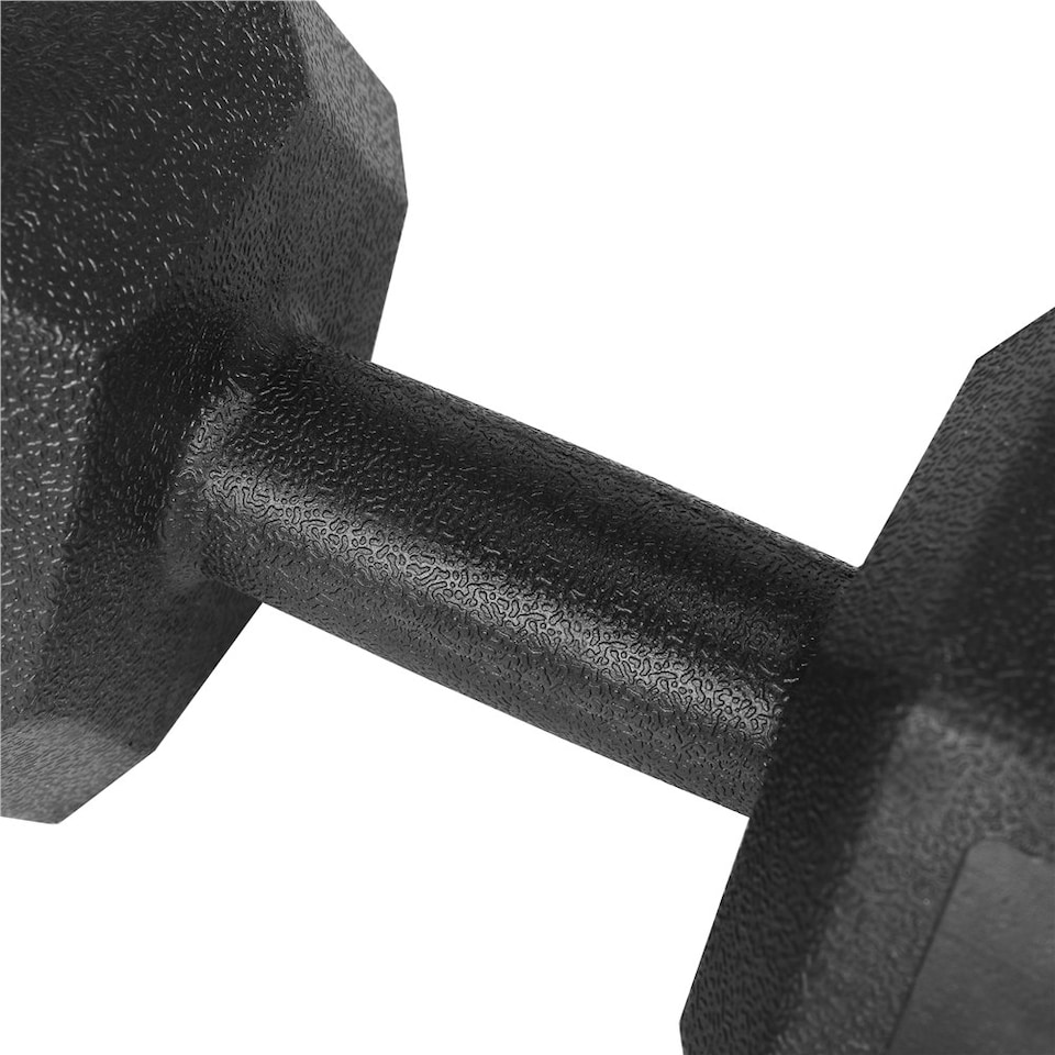 image 1 of Yaheetech 2x8kg (Sold in Pair) Hex Dumbbells Set Black