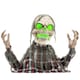 image 1 of HOMCOM 70c8 Groundbreaker Skeleton Outdoor Halloween Decoration, Halloween Animatronic with Sound Activated, Light Up Eyes, Sound Effects, Animated Prop for Haunted House