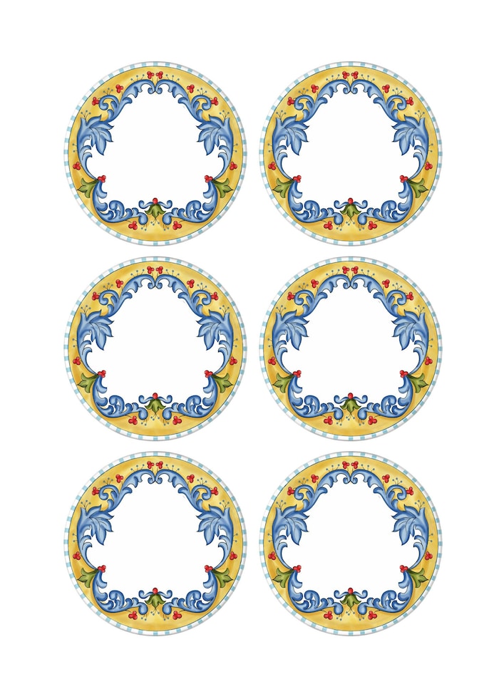 image 1 of Limoncello Collection Dinner Plates, Set of 6
