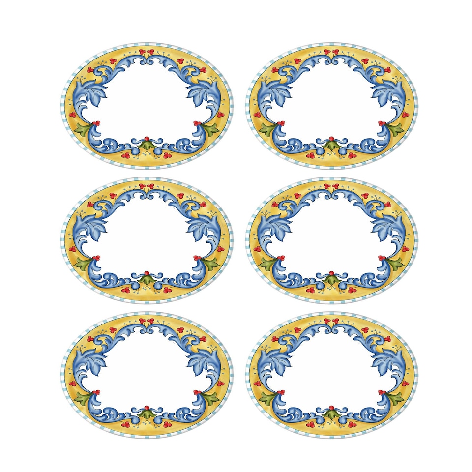 image 1 of Limoncello Collection Dinner Plates, Set of 6