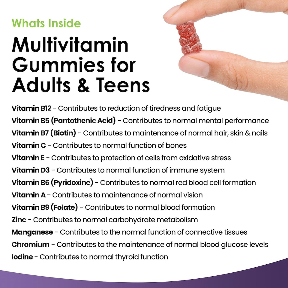 image 1 of Multivitamin Gummies for Men & Women 60 Gummys