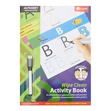 A4 14 Pages Wipe Clean Activity Alphabet Book With Pen by Ormond