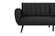 image 3 of Brittany Sofa Bed in Dark Grey Fabric | Grey | DARK GREY | Not provided