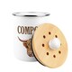 image 5 of Highland Cow Compost Caddy - Metal 2L Decorative Kitchen Food Waste Bin