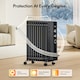 image 4 of VonHaus Oil Filled Radiator 11 Fin Portable Electric Heater