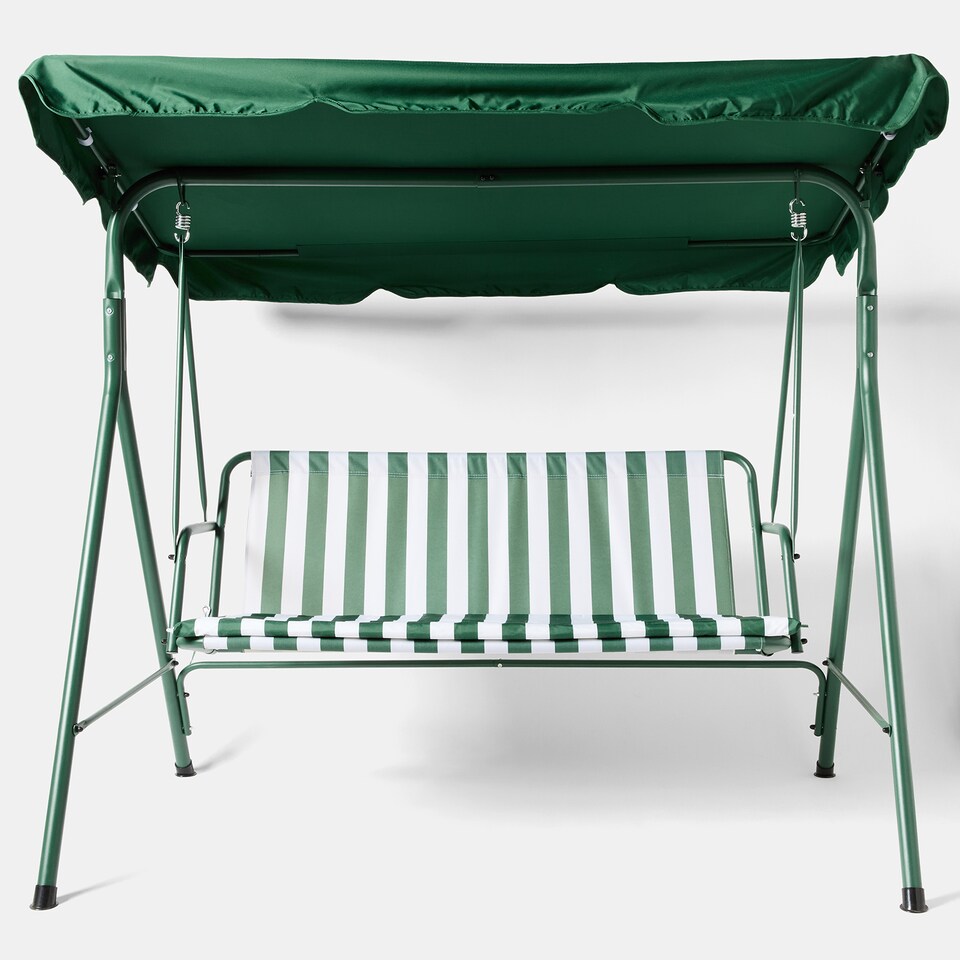 image 1 of OHS 3 Seater Garden Swing Bench Chair Outdoor Hanging Seat Sun Shade