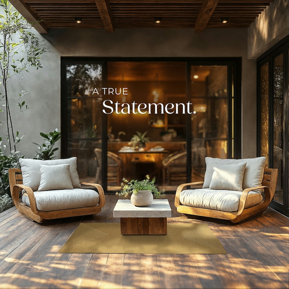 image 1 of Rug Raya - jute look, boho style, for indoor & outdoor, durable, easy-care Brown | 150 x 80 cm