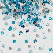 14g 18th Blue Happy Birthday Confetti