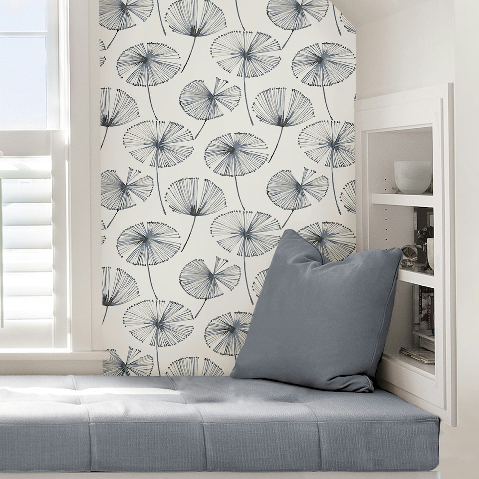 image 1 of NuWallpaper NU2683 Aya Peel & Stick Wallpaper, White Multi