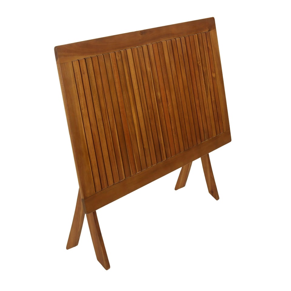 image 1 of Charles Bentley FSC Acacia Hardwood Rectangular Folding Table