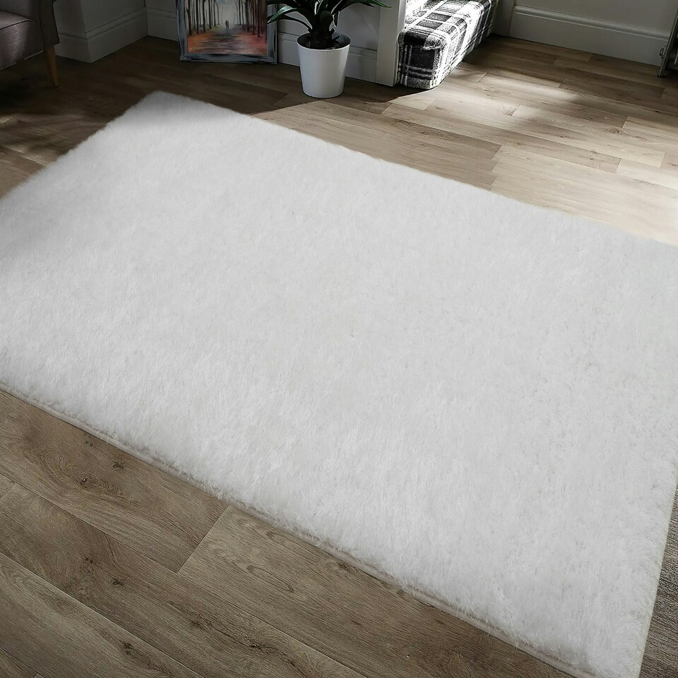 image 1 of Home Republic Majestic Shaggy Rug - 80 x 150 Black