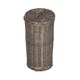 image 2 of 3 Toilet Roll Holder Round Wicker Holder | Brown | Brown | One Size