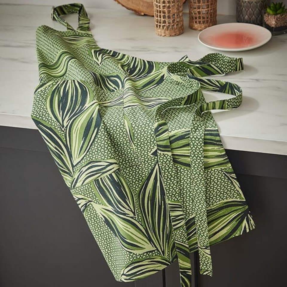 image 1 of Ulster Weavers Geo Leaves Cotton Apron