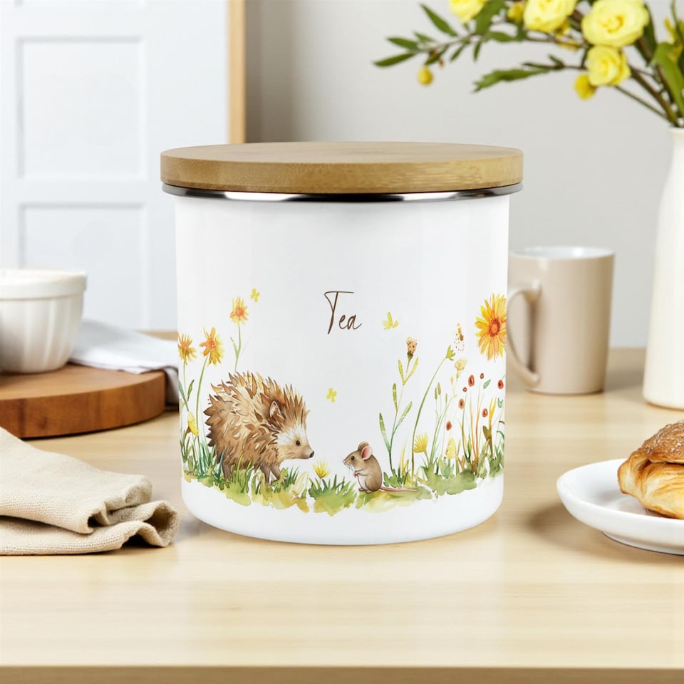 image 1 of Hedgehog & Mouse Large Tea Canister