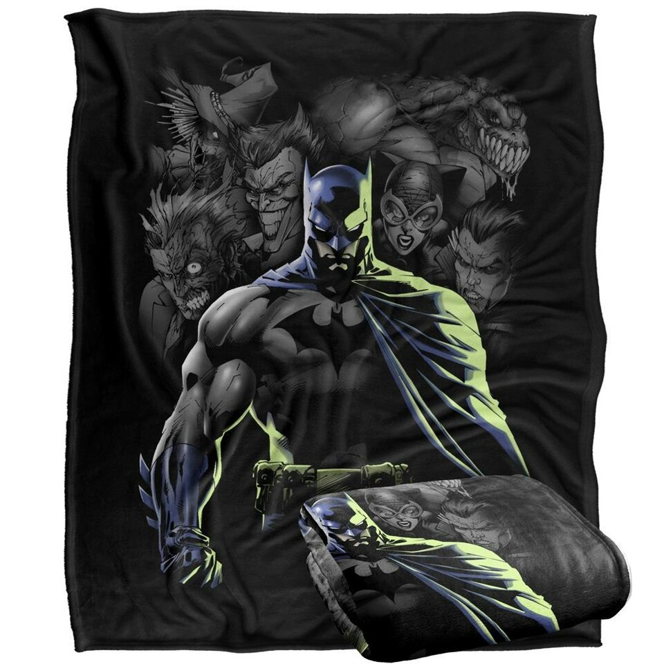 image 1 of Batman Villains Blanket - Multicoloured - One Size Multi
