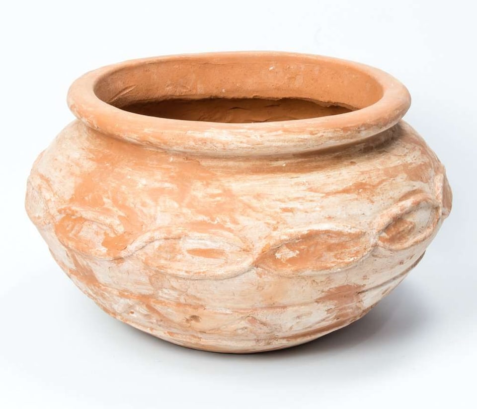 image 1 of Primrose Garden Decorative Terracotta Vase Patio Planter 56cm