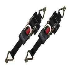 Retractable Ratchet Tie Down Strap with Claw Hook x2 (3M Auto Lashing 0.3T 25MM)