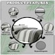 image 2 of VELVETIO Hudson Printed Duvet Cover Set Reversible Polycotton Easy Care Beddings Grey | Single