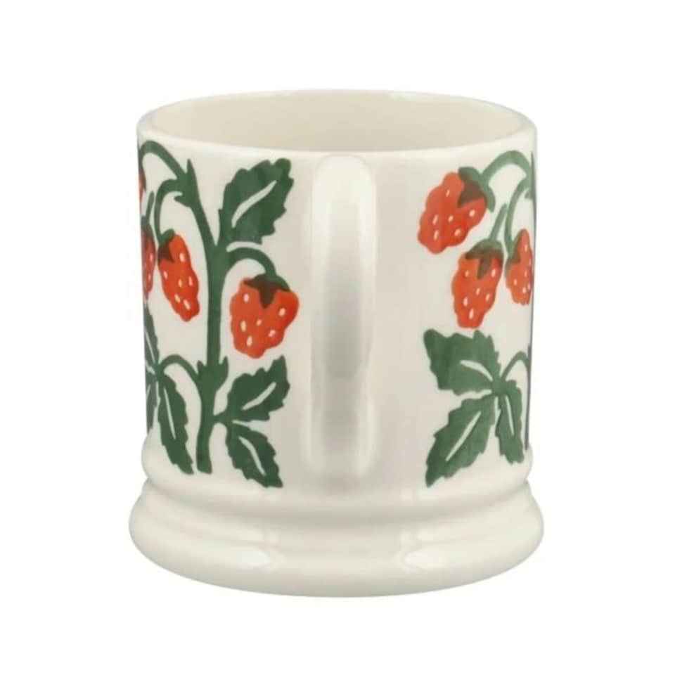 image 1 of Mug: 1 x 300ml Emma Bridgewater Raspberries 1/2 Mug, Ceramic White
