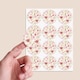 image 2 of Vintage Floral Romance Round Stickers 60mm - Sheet of 12