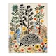 image 3 of Forest Folk Art Wildflowers Hedgehog Black Framed Wall Art Print A4