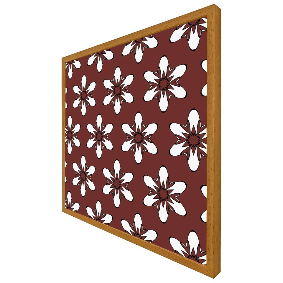 image 1 of Modern decorative floral pattern (Picutre Frame) Brown | S