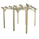 image 1 of Garden Pergola 6 Posts - Wood - L240 x W480 x H270 cm - Light Green