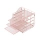 image 6 of Living and Home 5-Tier Desktop Organiser with Vertical File Sorter | Pink