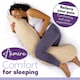 image 7 of Aamira Cream Pregnancy Maternity Pillow, 145x25x25cm L Shaped Memory Foam | Cream | Cream | Standard | 1