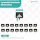 image 2 of 9mm Pyramid Shaped Nail Head Studs Square Metal Leather Rivets - 50pcs