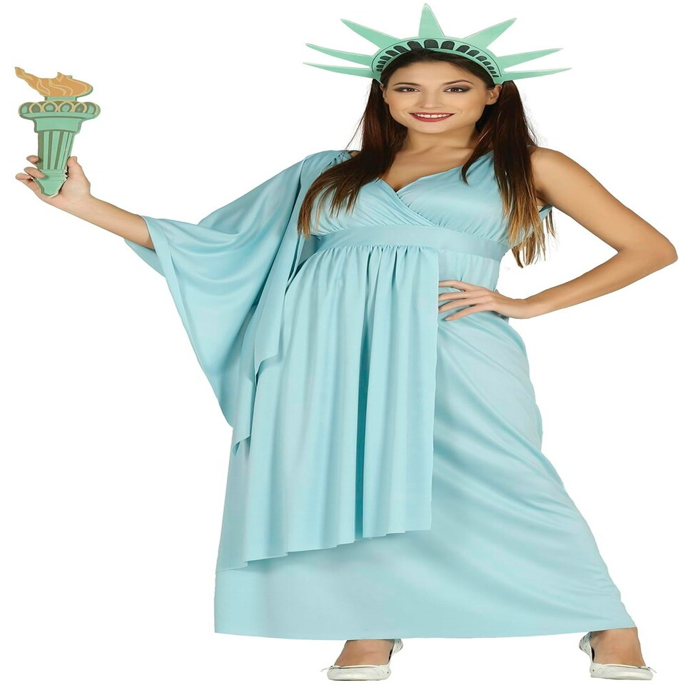 image 1 of Fancy Dress Adult Statue Of Liberty - L