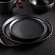 image 2 of Barbary & Oak Luna 16 Piece Dinnerware Set Black