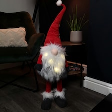 90cm Light up Standing Bobbly Glo-Bert Plush Christmas Gonk Decoration in Red