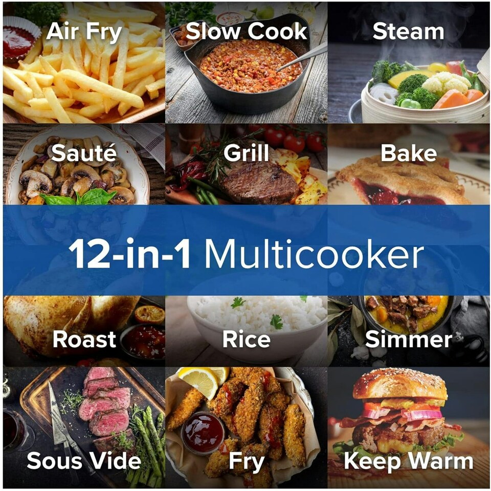 image 1 of Power XL Grill Air Fryer Combo Large 5.7L Capacity 12 in 1