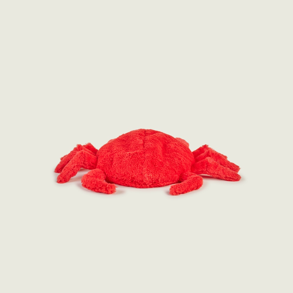 image 1 of Warmies Plush Crab Microwavable Weighted Teddy with French Lavender Scent, Hot or Cold for Cool Relaxation and Warm Relief