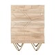 image 2 of Light Gold Tall Chest of Drawers - Solid Mango Wood - L40 x W45 x H120 cm