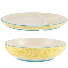 Typhoon World Foods Multi-Cuisine Bowl & Divider Plate